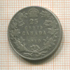 25 центов. Канада 1910г
