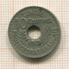 10 сантимов. Тунис 1919г