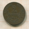 2 сантима. Франция 1911г