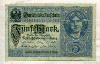 5 марок. Германия 1917г