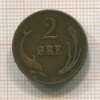 2 эре. Дания 1874г
