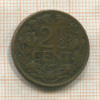 2 1/2 цента. Нидерланды 1916г