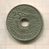 25 сантимов. Тунис 1920г