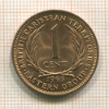 1 цент. Британские Карибы 1965г