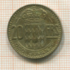 20 франков. Монако 1950г