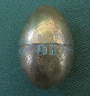 Яйцо пасхальное. Латунь. Поверхность коррозирована