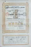 Свидетельство на одну акцию Николаевских заводов и верфей