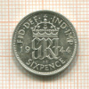 6 пенсов. Великобритания 1944г