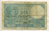 10 франков. Франция 1940г
