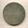 1 рупия. Индия 1891г
