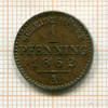 1 пфенниг. Пруссия 1862г