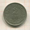 2 леи. Румыния 1924г