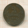 2 сантима. Франция 1904г