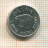 1 цент. Сейшеллы. Серия FAO 1972г