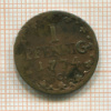 1 пфенниг. Саксония 1774г