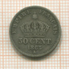50 сантимов. Франция 1865г