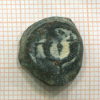Иудея. АЕ прута. Аристобул I. 103-104 г до н.э.
