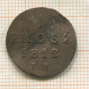1 грош. Княжество Варшавское. (деформация) 1812г