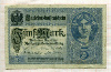 5 марок. Германия 1917г