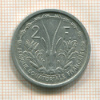2 франка. Французская Экваториальная Африка 1948г