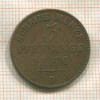 3 пфеннинга. Пруссия 1846г