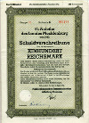 Облигация. 100 марок. Германия 1942г
