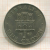 1 крона. Гибралтар 1967г