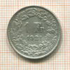 1 франк. Швейцария 1921г