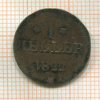 1 геллер. Франкфурт 1822г