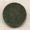 2 сентаво. Аргентина 1884г