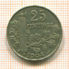 25 сантимов. Франция 1904г