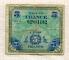 5 франков. Франция 1944г