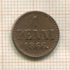 1 пенни 1866г