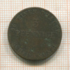 3 пфеннига. Анхальт 1840г