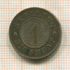 1 скиллинг. Дания 1856г