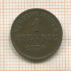 1 пфенниг. Гессен 1870г