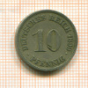 10 пфеннигов. Германия 1899г