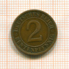 2 пфеннига. Германия 1924г