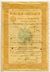Промысловое свидетельство на предприятие третьего разряда 1905г