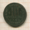 3 пфеннинга. Мюнстер 1740г