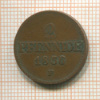 2 пфеннига. Саксония 1856г
