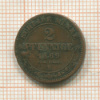 2 пфеннига. Саксония 1869г