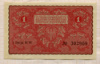 1 марка. Польша 1919г