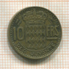 10 франков. Монако 1951г