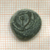 Иудея. АЕ прута. Гиркан I. 134-103 г. до н.э.