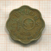 10 центов. Цейлон 1944г