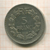 5 франков. Франция 1933г