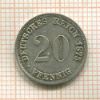 20 пфеннигов. Германия 1875г
