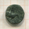 АЕ драхма. Индо-Скифия. Азес II. 1 в. до н.э. Царь/Зевс