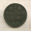 1 пфенниг. Гессен-Дармштадт 1785г